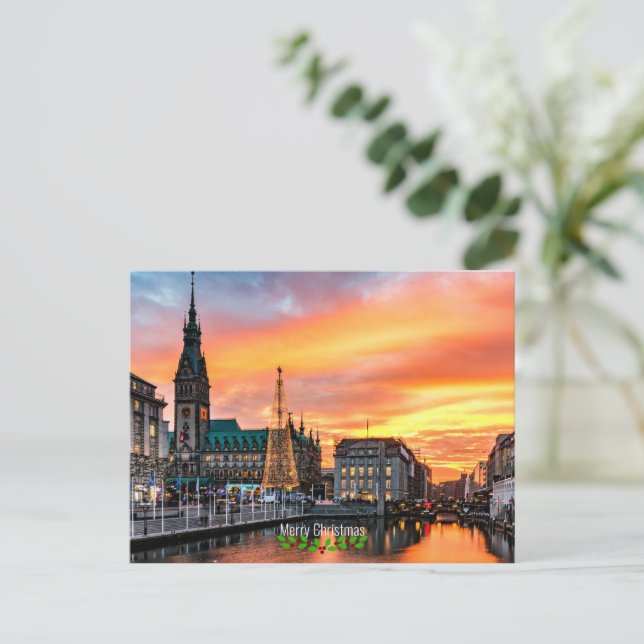 Carte Postale Hambourg, Allemagne, Noël (Debout devant)