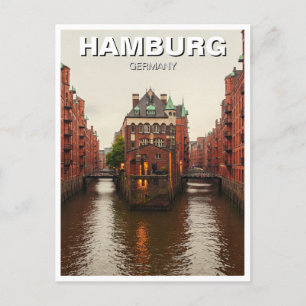 Carte Postale Hambourg Speicherstadt Allemagne Travel
