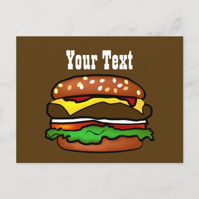 Carte postale Hamburger (Devant)