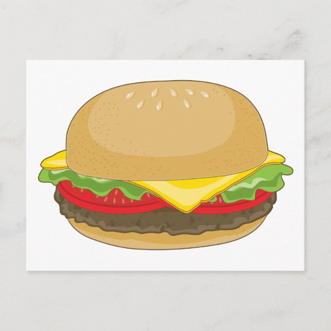 Carte Postale Hamburger (Devant)