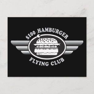Carte Postale Hamburger de 100 dollars - Flying Club