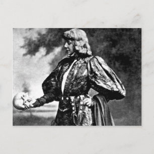 Carte Postale hameau william shakespeare sarah baird 1899 crâne