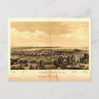 Carte Postale Hamilton, Ontario, Canada (1859)