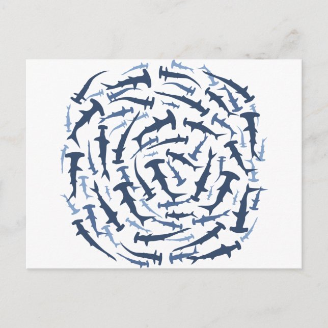 Carte Postale hammerhai requin marteau plongée sous-marine (Devant)