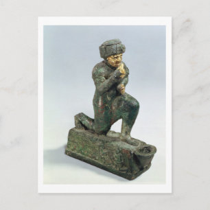Carte Postale Hammurabi, roi de Babylone, praying before a sacre