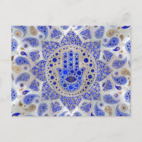 Hamsa Main - Main de Fatima sur Mère de Perle