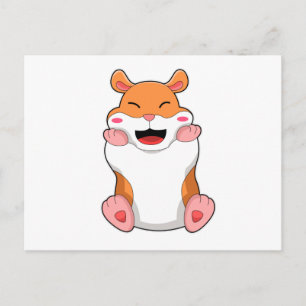 Carte Postale Hamster aux joues rouges