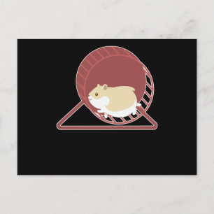 Carte Postale Hamster Funny Design Rodent Nain Hamster Cadeau