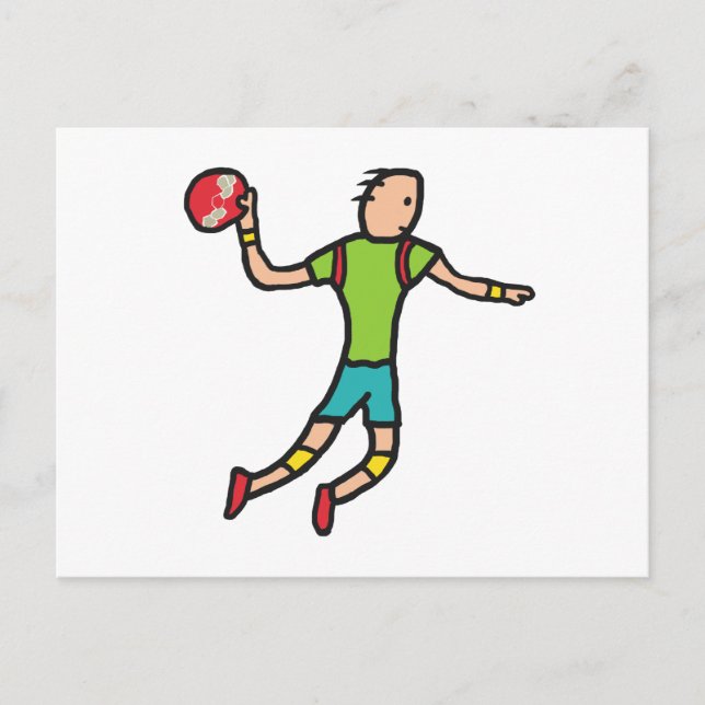 Carte Postale Handball (Devant)
