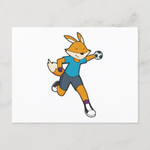 Carte Postale Handball joueur Fox