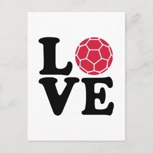 Carte Postale Handball Love