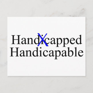 Carte Postale Handicapable Handicapable