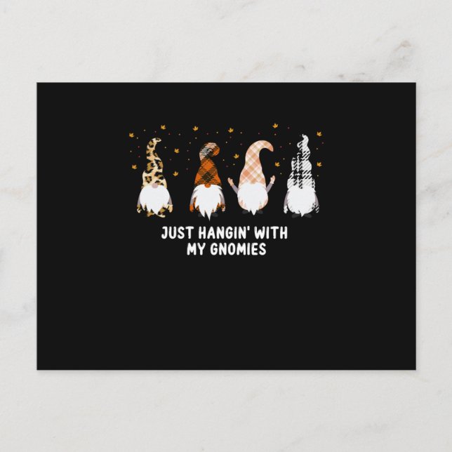 Carte Postale Hangin avec mes Gnomies, noël, halloween (Devant)