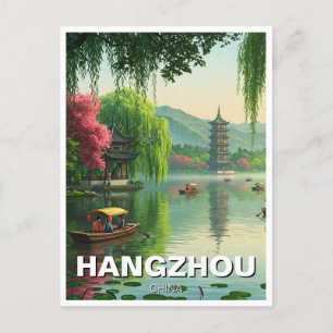 Carte Postale Hangzhou West Lake chine Voyage