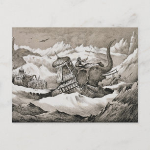 Carte Postale Hannibal (247-c.183 avant JC) et ses éléphants de