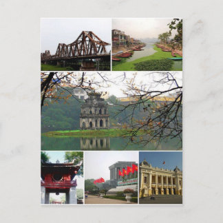 Carte postale Hanoï Monuments, Vietnam