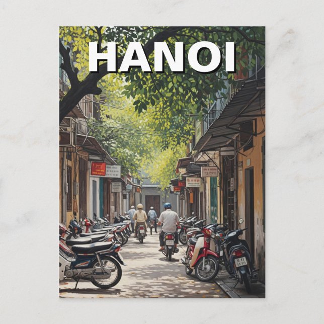Carte Postale Hanoi Vietnam Alley Travel (Devant)