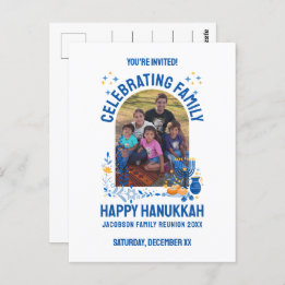 Carte Postale HANOUKKA FAMILY REUNION Photo personnalisable