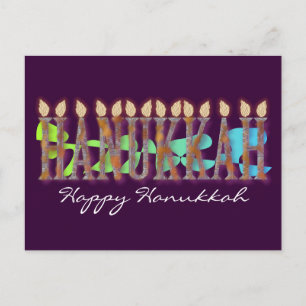 Carte postale Hanoukka : Happy Hanoukka