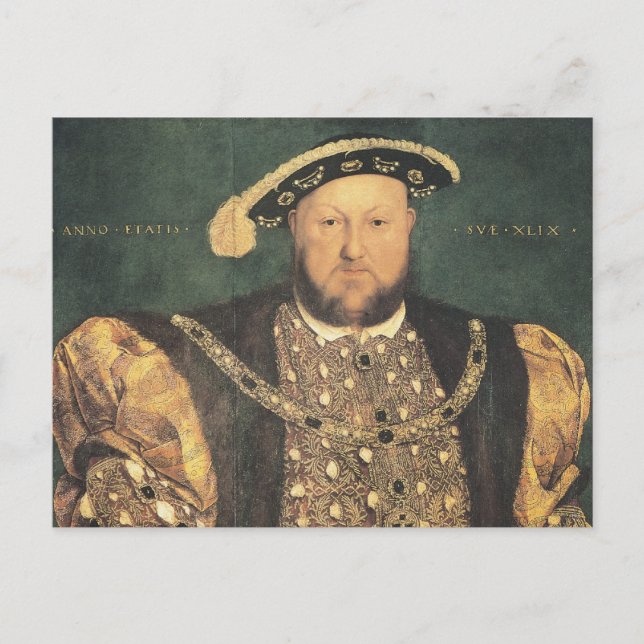 Carte Postale Hans Holbein le jeune Henri VIII (Devant)
