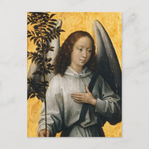 Carte Postale Hans Memling- Angel tenant une branche d'olivier