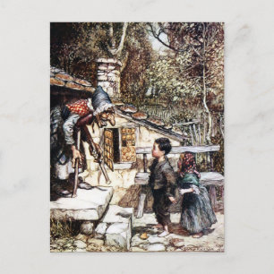 Carte postale Hansel et Gretel