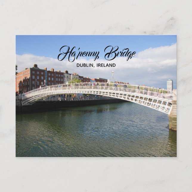 Carte postale Ha'penny Bridge Dublin Ireland (Devant)