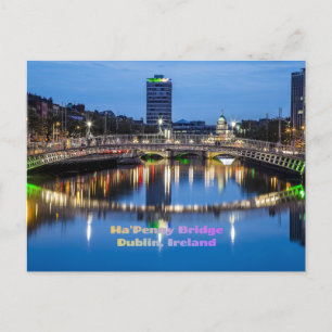Carte Postale Ha'Penny Bridge, Dublin, Irlande
