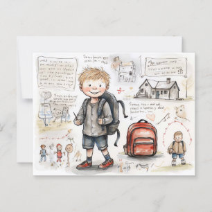 Carte Postale Happy back to school