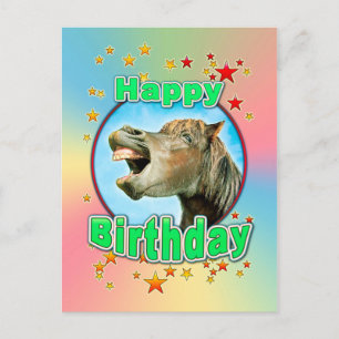 Carte Postale Happy Birthday from the laughing horse