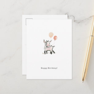 Carte Postale Happy Birthday Little Goat Card