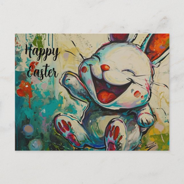 Carte postale Happy Bunny Pâques #6 (Devant)