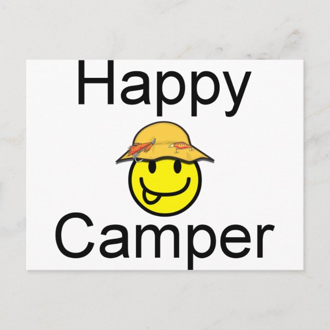 Carte Postale Happy Camper (Devant)