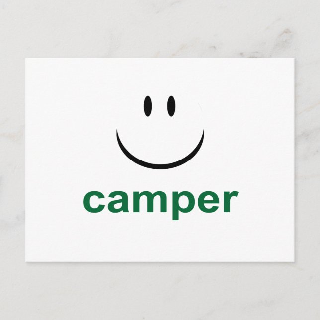 Carte Postale Happy Camper (Devant)