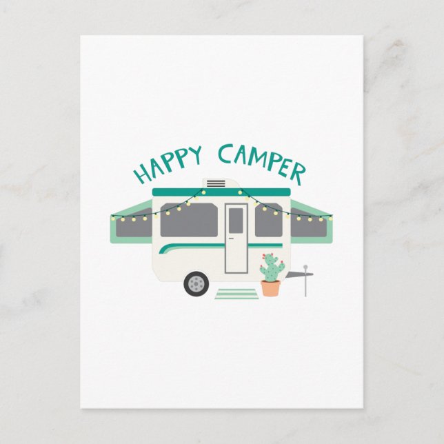 Carte Postale Happy Camper (Devant)