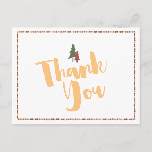 Carte postale Happy Camper Merci (Devant)