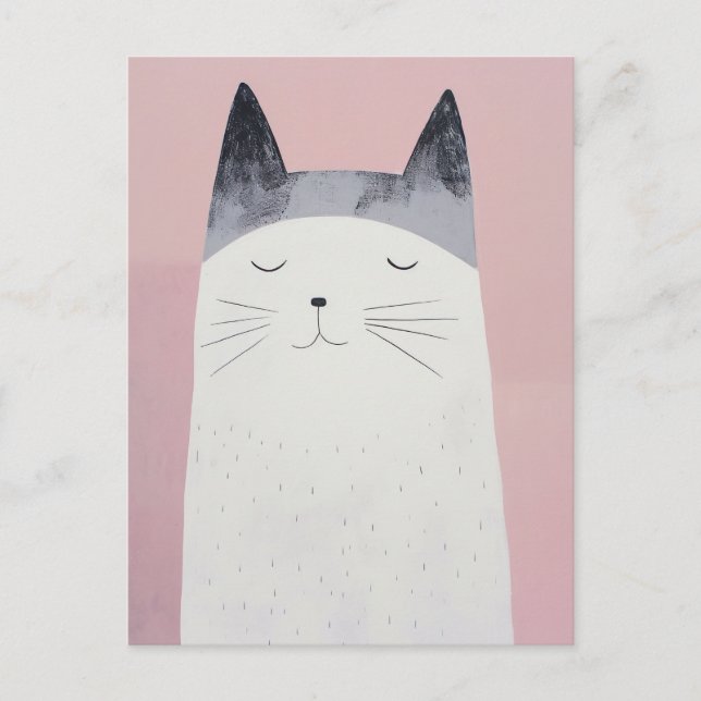 Carte Postale Happy Cat (Devant)