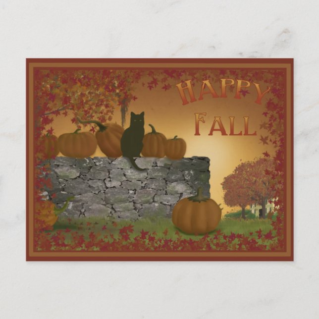 Carte postale Happy Fall (Devant)