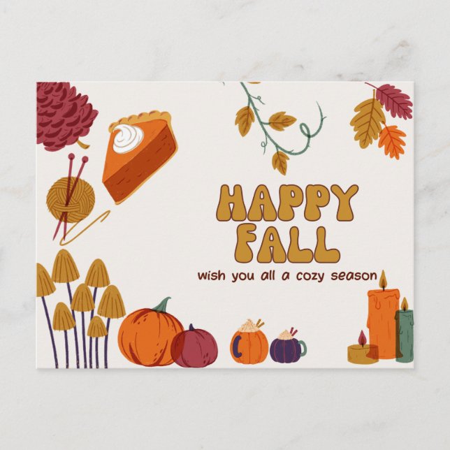 Carte postale Happy Fall (Devant)