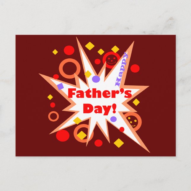Carte postale Happy Fête des pères Splash (Devant)