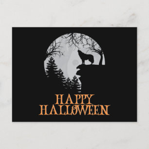 Carte Postale Happy Halloween drôle caractère Déplaisant