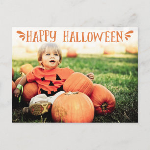 Carte Postale Happy Halloween Personnalisé Salutation photo