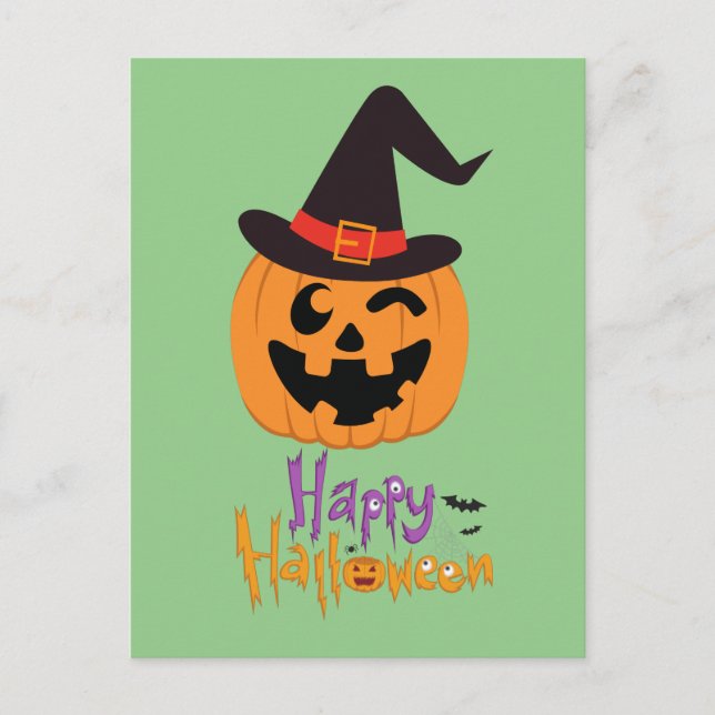 Carte Postale Happy Halloween !!! Postcard (Front)