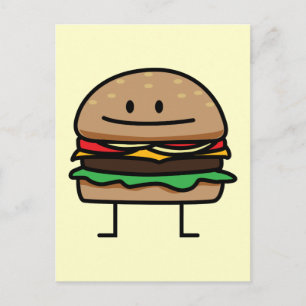 Carte Postale Happy Hamburger