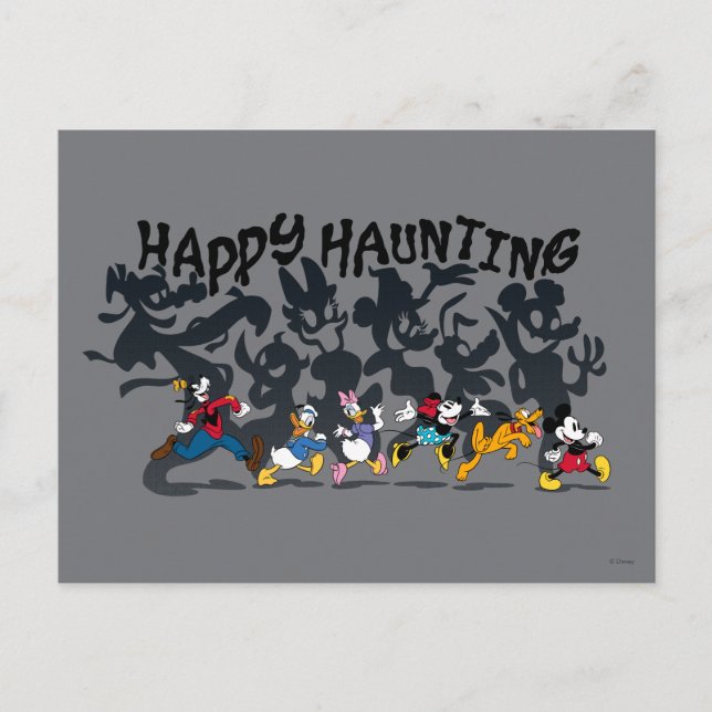 Carte Postale Happy Hauny de Mickey et d'amis (Devant)