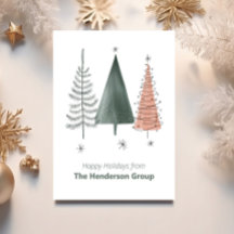 Happy Holidays Trees Business Company QR Code