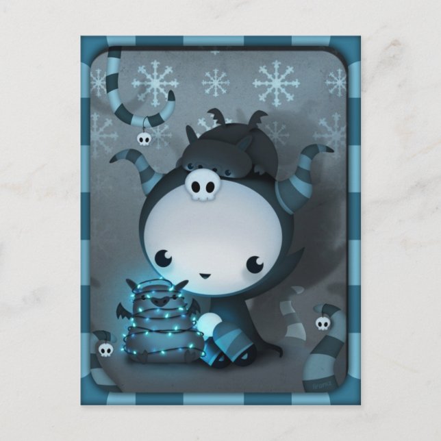 Carte postale Happy Hollidays Malefica (Devant)