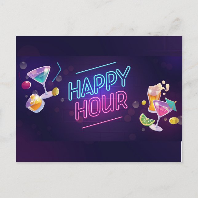 Carte postale Happy Hour (Devant)