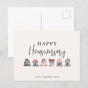 Carte Postale Happy Housiversary immobilier