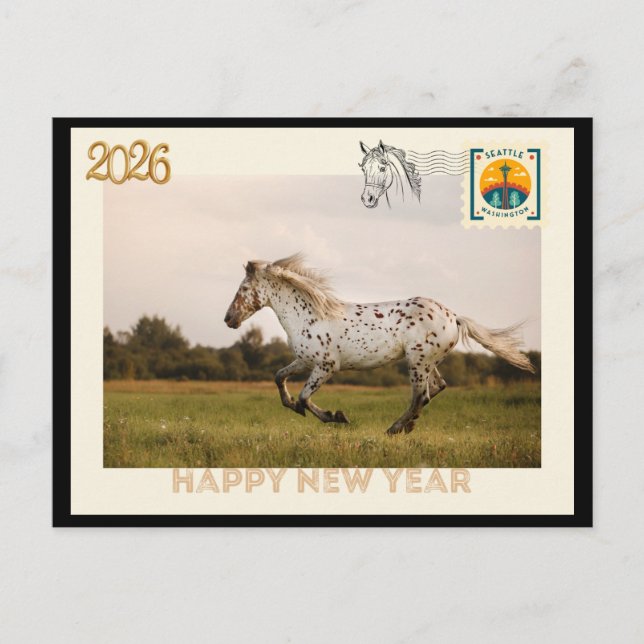 Carte Postale Happy New Year 2026 postcard (Devant)